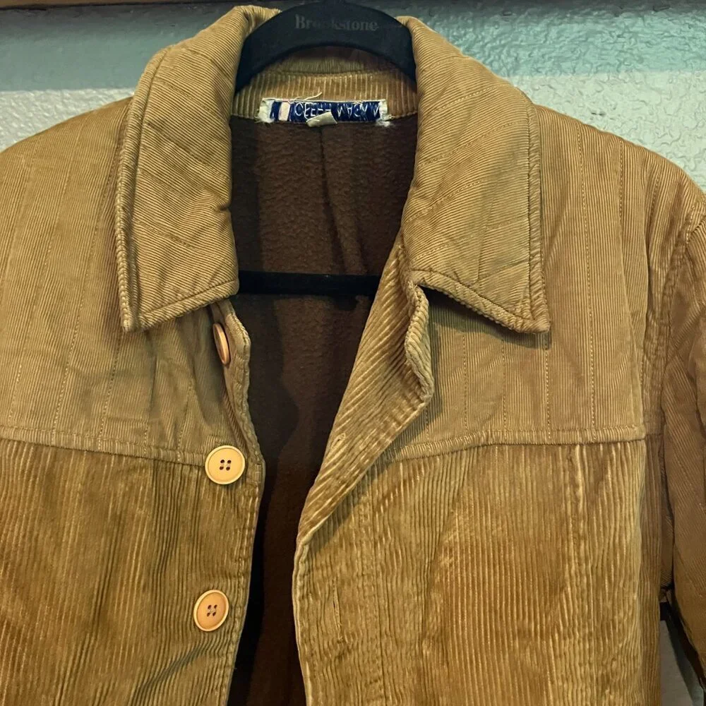 VINTAGE MENS JOSEPH MAGNIN MALACD PACEL Made in France CORDUROY BARN JACKET US38